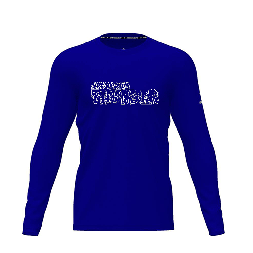 [CUS-DRIF-TEES-PER-CNK-LSL-RYL-YXS-LOGO2] Dri Fit Performance T-Shirt (Youth XS, Royal, Logo 2, Long Sleeve)