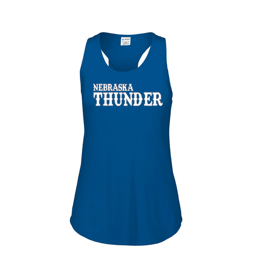 [3078.U55.S-LOGO2] Ladies Tri Blend Tank Top (Female Adult S, Royal, Logo 2)