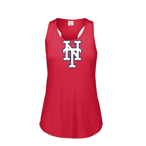 [3078.V96.S-LOGO3] Ladies Tri Blend Tank Top (Female Adult S, Red, Logo 3)