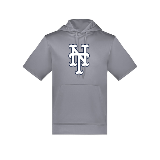 [6871.059.S-LOGO3] Men's Dri Fit Short Sleeve Hoodie (Adult S, Gray, Logo 3)