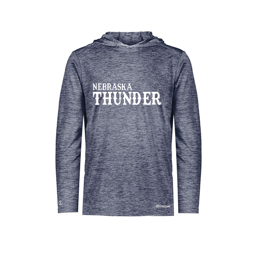 [FOLHCGNV-AS-LOGO2] Decker Men's Charge Hoodie (Adult S, Navy, Logo 2)