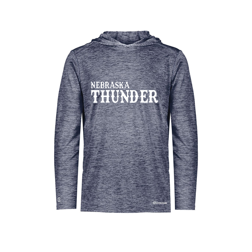 [FOLHCGNV-YS-LOGO2] Decker Youth Charge Hoodie (Youth S, Navy, Logo 2)