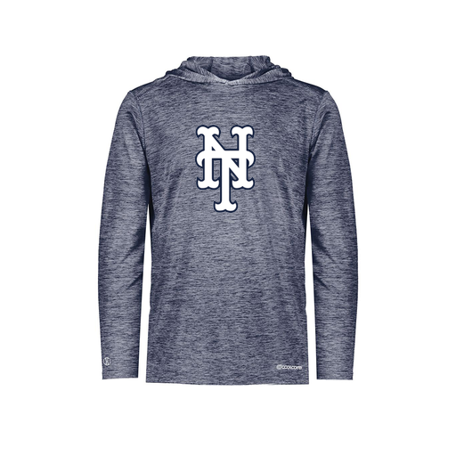 [FOLHCGNV-YS-LOGO3] Decker Youth Charge Hoodie (Youth S, Navy, Logo 3)