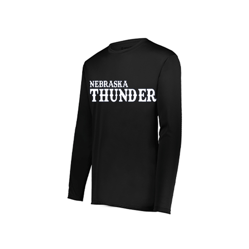 [222822.080.XS-LOGO2] Men's LS Smooth Sport Shirt (Adult XS, Black, Logo 2)