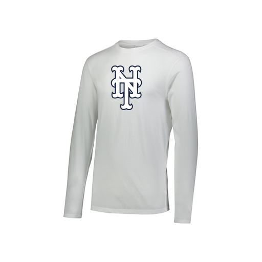[FTLCUBWH-YS-LOGO3] Decker Youth Tri-Blend T-Shirt - Long Sleeve (Youth S, White, Logo 3)