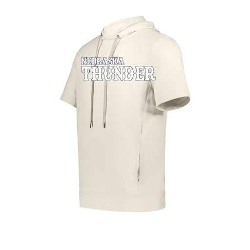 [222605-WHT-YS-LOGO2] YOUTH VENTURA SOFT KNIT SHORT SLEEVE HOODIE (Youth S, White, Logo 2)