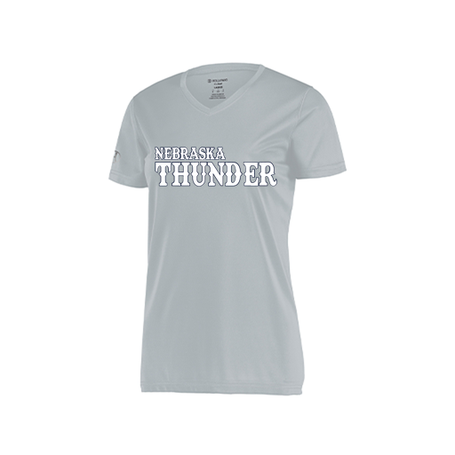 [222820.099.S-LOGO2] Ladies Movement Dri Fit Shirt (Female Adult S, Silver, Logo 2)