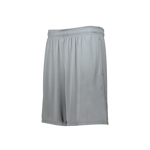 [229511.099.XS-LOGO4] Men's Swift Short (Adult XS, Silver, Logo 4)