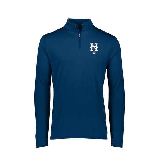 [FTLQFLNV-FAXS-LOGO3] Ladies Flex-Lite 1/4 Zip Shirt (Female Adult XS, Navy, Logo 3)