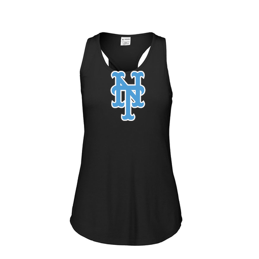 [FT0TUBBK-FAS-LOGO1] Ladies Tri Blend Tank Top (Female Adult S, Black, Logo 1)