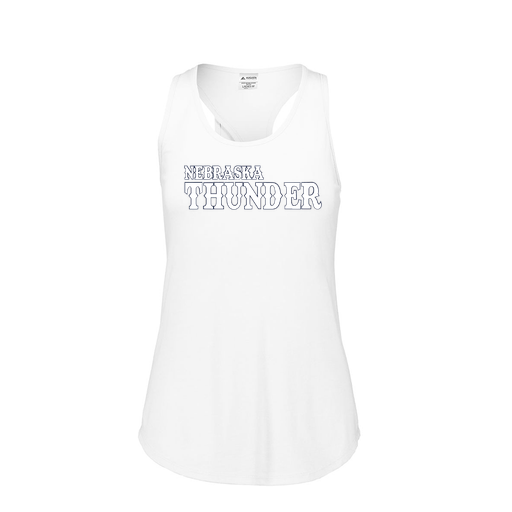 [FT0TUBWH-FAS-LOGO2] Ladies Tri Blend Tank Top (Female Adult S, White, Logo 2)