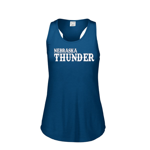 [FT0TUBNV-FAS-LOGO2] Ladies Tri Blend Tank Top (Female Adult S, Navy, Logo 2)