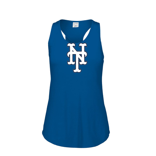 [FT0TUBRY-FAS-LOGO3] Ladies Tri Blend Tank Top (Female Adult S, Royal, Logo 3)